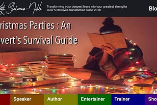 Christmas Parties : An Introvert’s Survival Guide