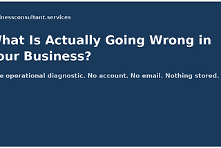 Free Business Diagnostic | businessconsultant.services