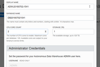 Oracle Autonomous Data Warehouse Cloud