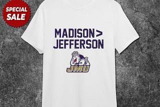 James Madison University logo Madison Jefferson shirt