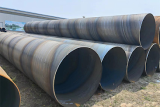 Large-diameter spiral steel pipe