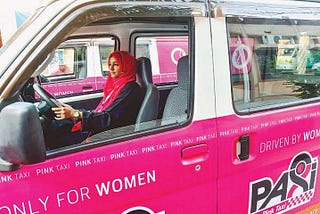 Pink Taxi Revolution a Safe Heaven for the Women Passengers