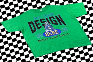 Green T-shirt Mockup Free