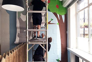 Hanging graphics while hanging out