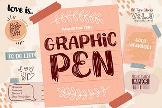 Graphic Pen Font