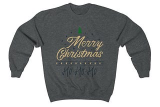 Merry Christmas IV  -  Crewneck Christmas Holiday Sweatshirt