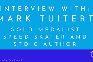 289 — Interview with Mark Tuitert: Olympic Gold Medalist Speed Skater and Stoic Author