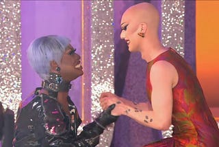 The fateful night of the falling petals — alternatively titled, Shea Couleé and Sasha Velour’s…