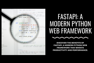 FastAPI Python Web Framework