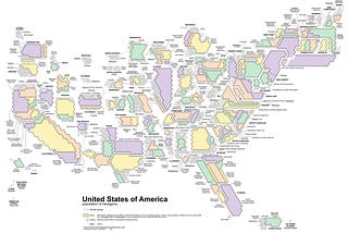 USA Population in Hexagons