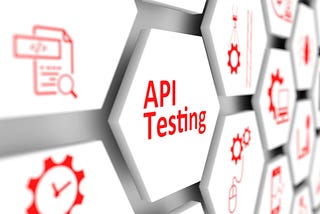 Header image for article; Just says “API testing.”