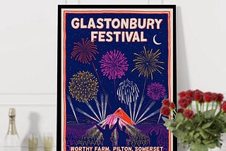 Glastonbury Festival June 26–30 2024 Worthy Farm Pilton Somerset Tour Wall Art Poster Canvas