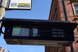 Exploring what’s behind the real-time transport data in Nottingham city