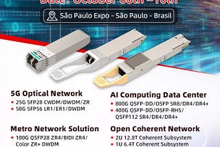 GIGALIGHT Showcases Multiple Open Optical Networking Product Lines at Brazil’s FUTURECOM 2024