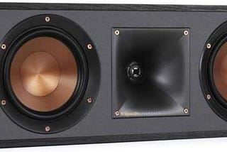 Klipsch R-52C Powerful Detailed Center Channel Home Speaker - Black