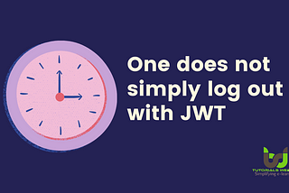 How to expire JWT token on logout?