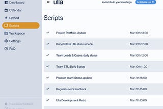 Beyond The Weather: Ulla, Your Secure AI Assistant for Meeting Intelligence