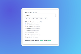 How to Estimate Pricing for Using OpenAI API