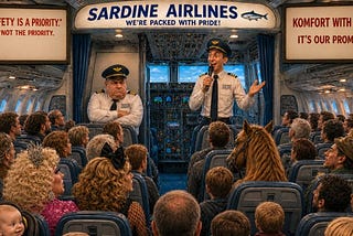 At Sardine Airlines Your Safety Is A “Koncern”