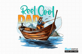 FREE Reel Cool Dad Png Sublimation Graphic Crafts 1