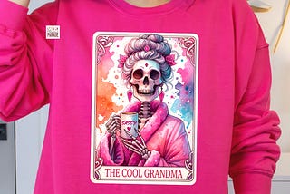 Cool Grandma Tarot Card PNG Sassy Free