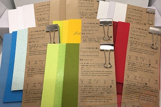 Paper Tasting: Packs of unique Japanese paper celebrating color and texture