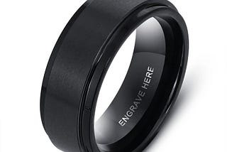 Personalized Name Engraved Ring for Men