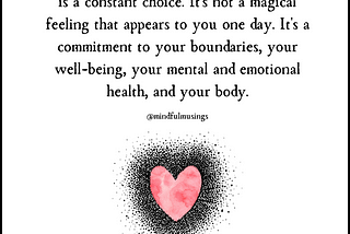 Is self love a selfish act?