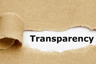 Transparency is key to Customer Trust