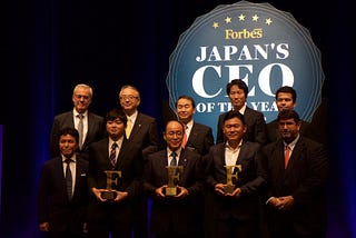 SORACOM CEO Ken Tamagawa receives award for innovative start-up from Forbes.