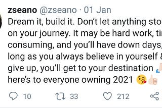 Le ethical hacker and bug bounty hunter Sean aka zsenao motivating hackers on twitter.