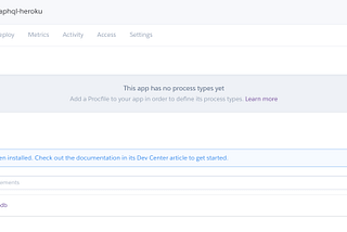 Deploying GraphQL Server on Heroku