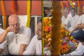 Anupam Kher was devastated by the death of his friend Satish Kaushik and cried a lot on his last journey...