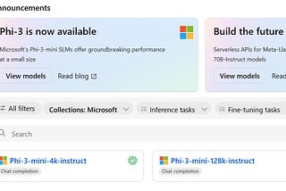 Deploying Phi 3 in Azure ML and Azure AI Studio from Model Catalog