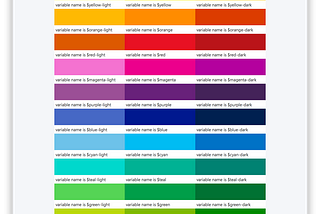 Managing color variables in front-end project