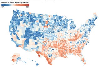 Where exercise, income, and life expectancy are linked