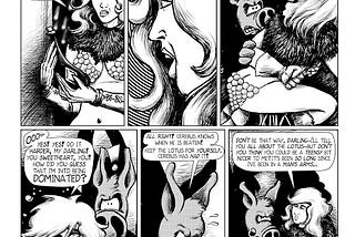 For the Hell of It I Redraw a Page of Dave Sim