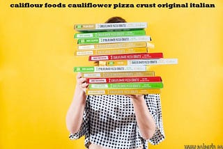 califlour foods cauliflower pizza crust original italian