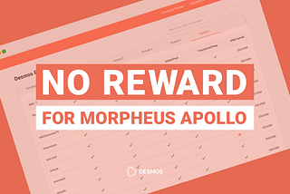 No reward for Apollo testnet