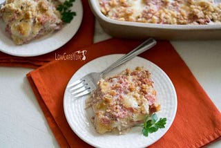 Easy Keto Chicken Cordon Bleu Casserole