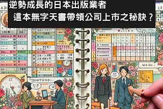 逆勢成長的日本出版業者 這本無字天書帶領公司上市之秘訣？