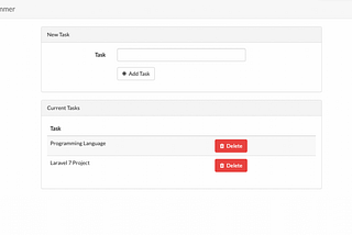 To-Do Application in Laravel 7