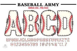 Baseball Army Font