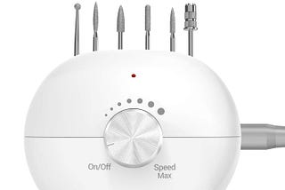 MelodySusie Ponceuse à Ongles Professionnelle Pour Manucure Pédicure, Puissante, Silencieuse et Sans Vibration. Avec 6 Embouts Ponçage pour Salon,Festival,Cadeaux