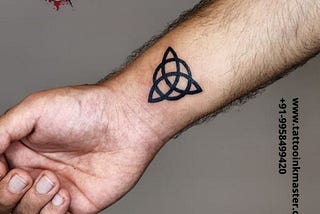 The Artistic Trinity Knot Tattoo
