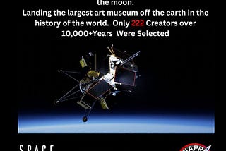 Just a handful of artifacts exist on the moon, that is until this space mission landed an art…