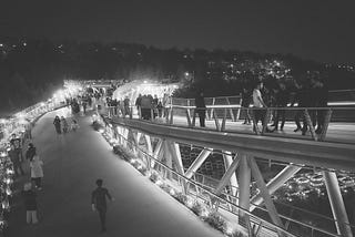 Hanging out on Tabiat Bridge