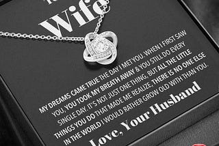 To My Wife Necklace, My Dreams Came True The Day I Met You