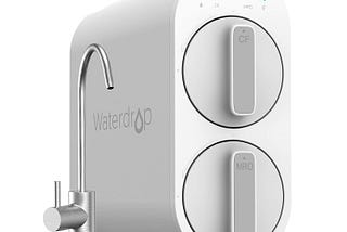 Waterdrop G2 Reverse Osmosis System, 7 Stage Tankless RO Water Filter System, Under Sink Water Filtration System, 400 GPD, 1:1 Pure to Drain, Reduces TDS, FCC Listed, USA Tech, WD-G2-W