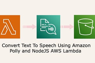 Convert Text To Speech Using Amazon Polly and NodeJS AWS Lambda